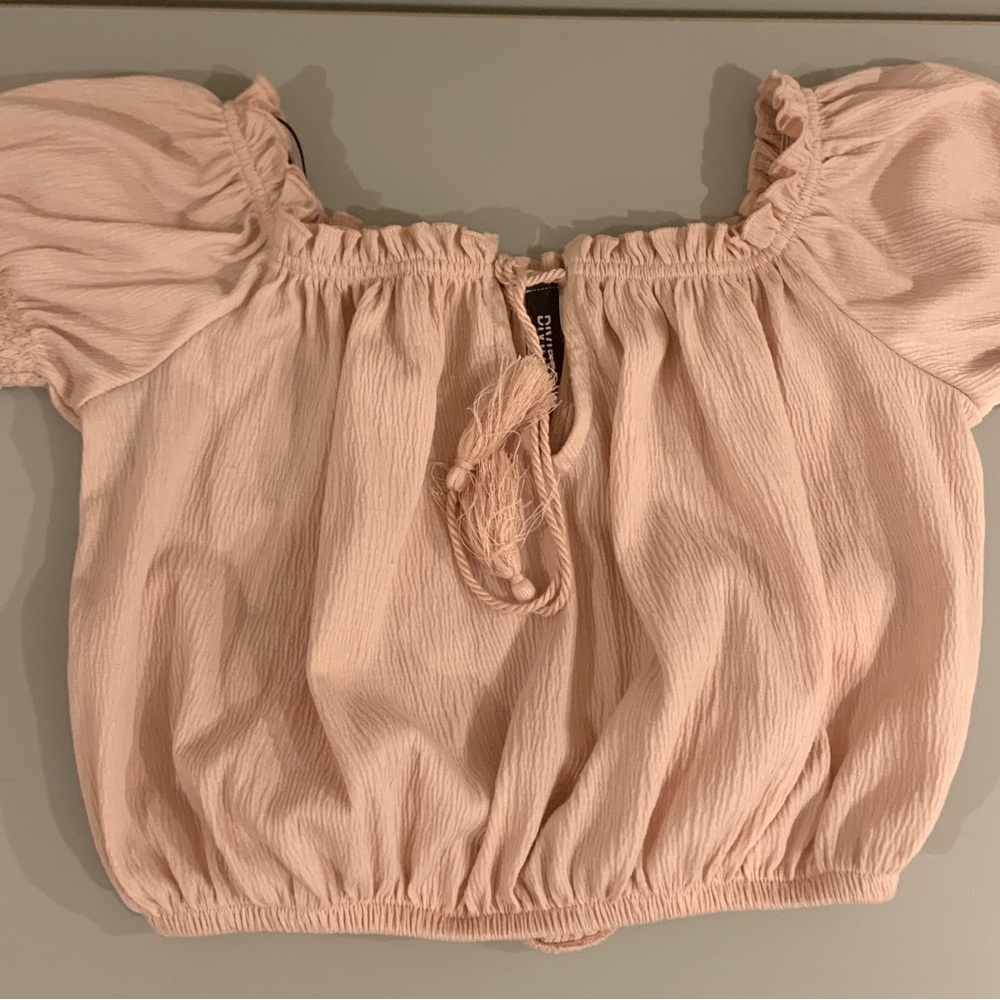 Barbie doll pink crop top